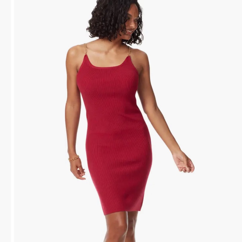 Sam Edelman Allie Cherries Jubilee Long Sleeved Cropped Sweater & Midi Dress Med